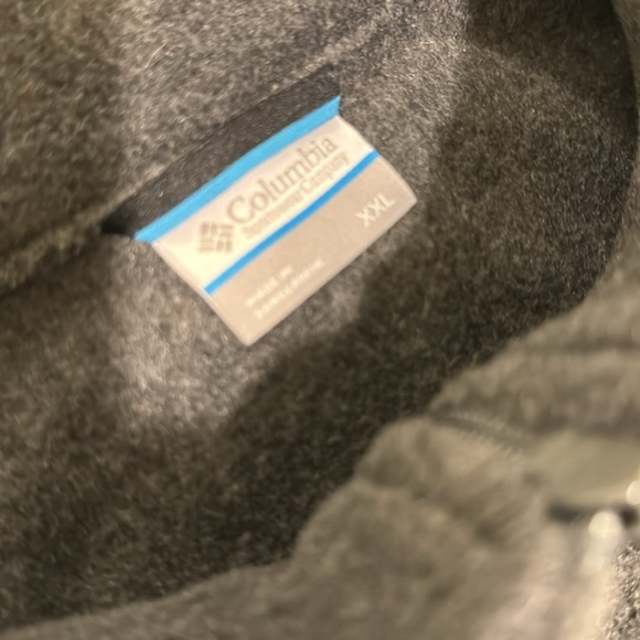 Columbia men’s grey fleece zip vest in size XXL - Picture 5 of 11
